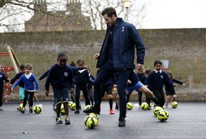 Picture of Ryan Mason attending the official opening of Brook House Primary School on November 24, 2015 in London, England. (Photo by Tottenham Hotspur FC via Getty Images)